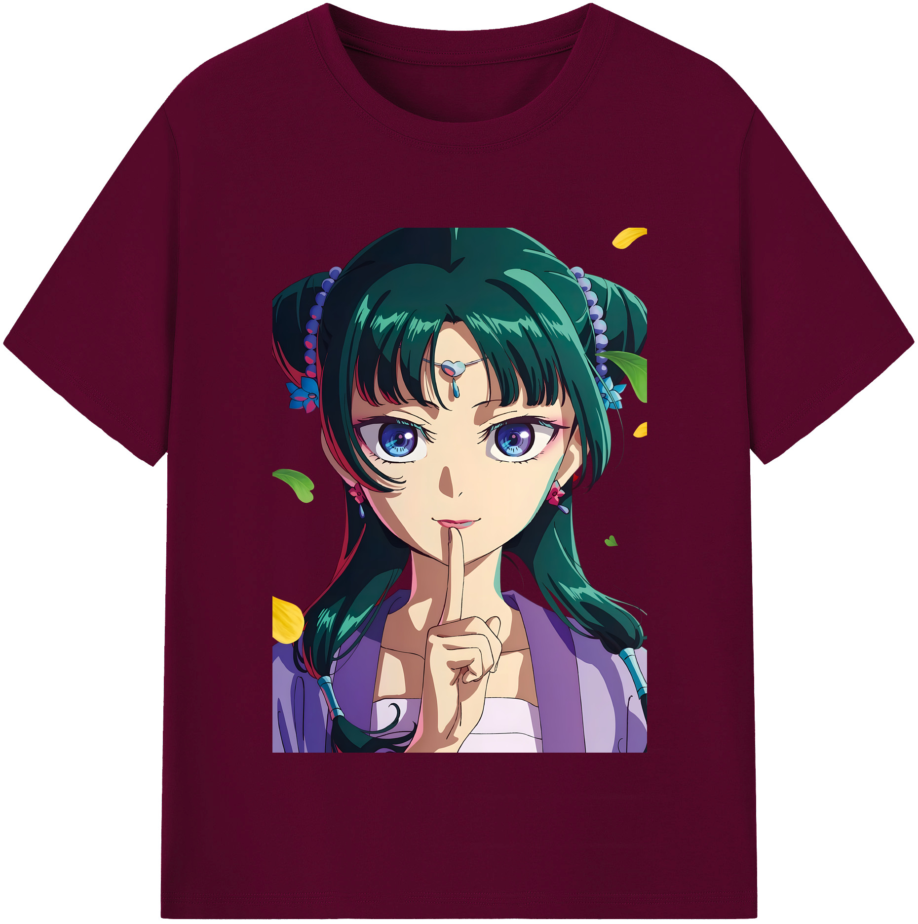 （画像用） 薬屋のひとりごと The Apothecary Diaries レディースカジュアルプリントTシャツ（綿100％）